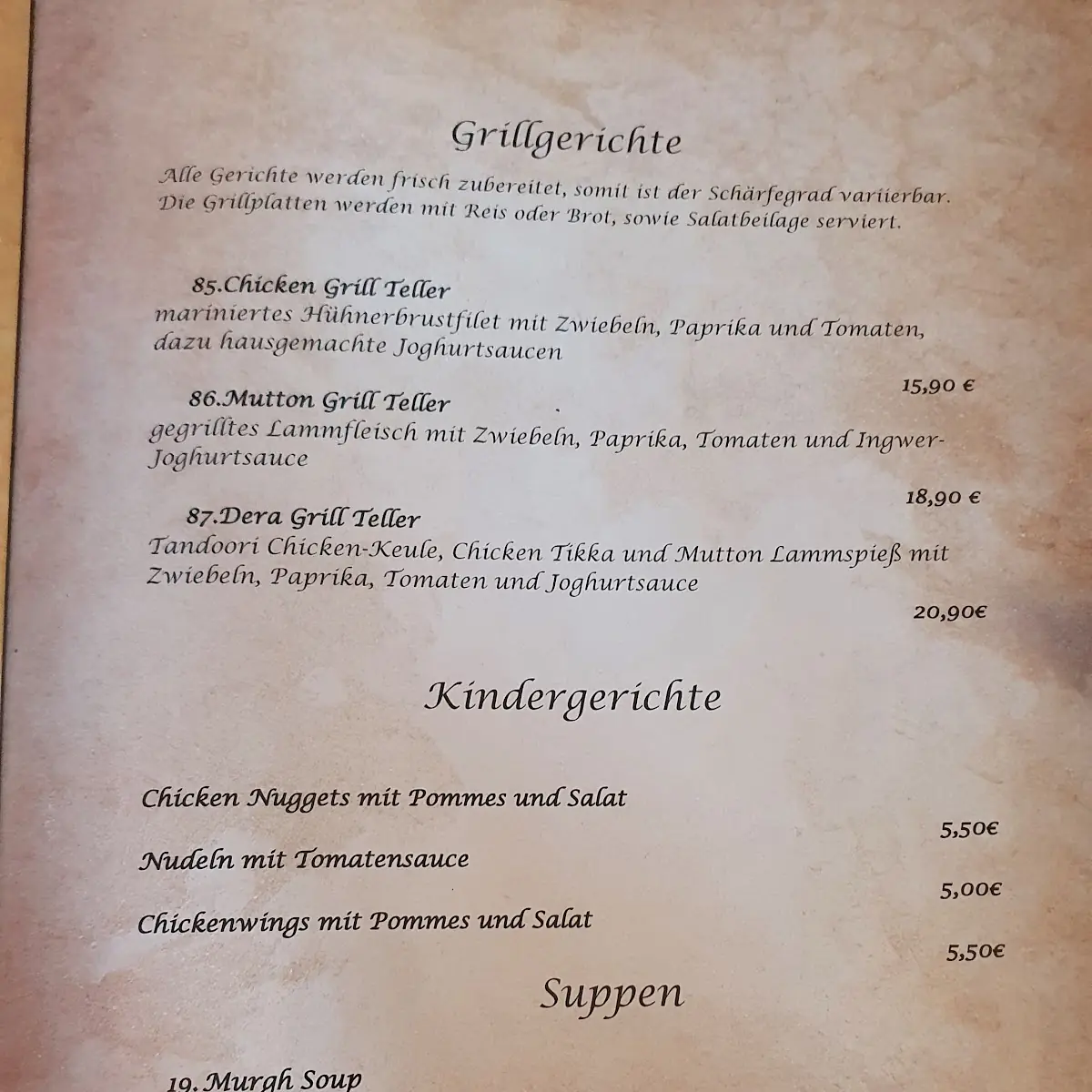 Speisekarte photo 3