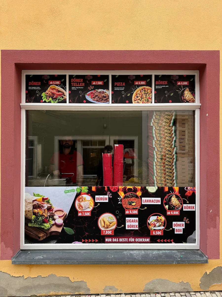 Speisekarte, Oederan Kebab Haus