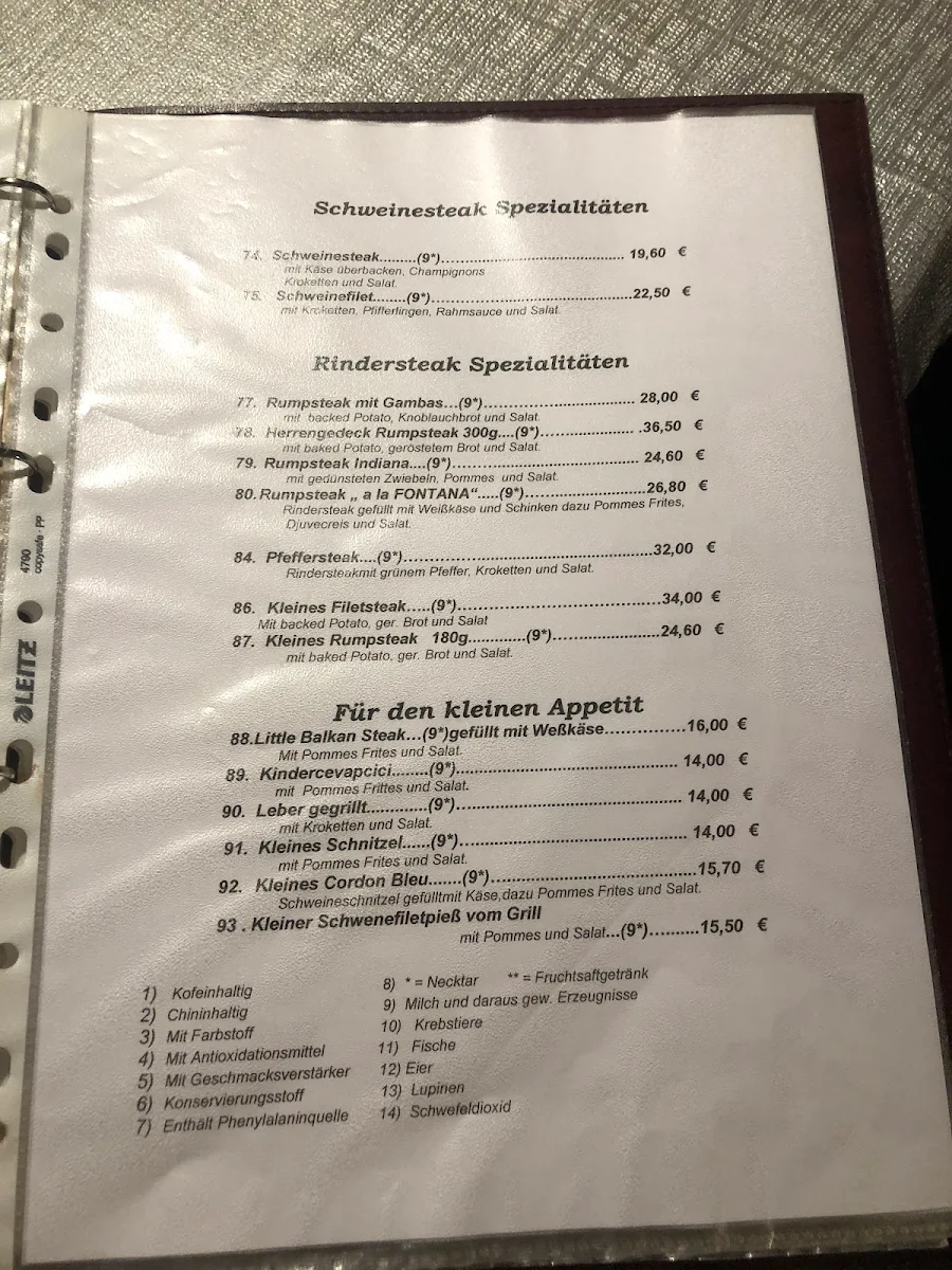 Speisekarte photo 1