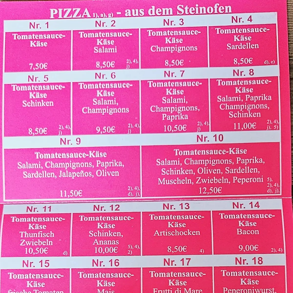 Speisekarte photo 1