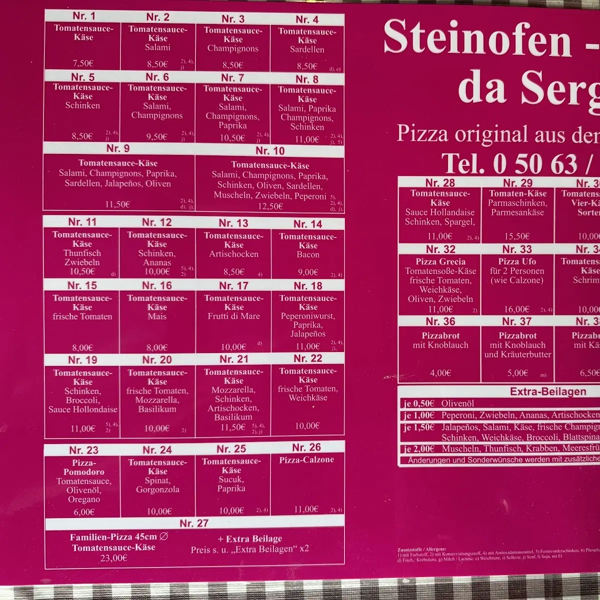 Speisekarte photo 3
