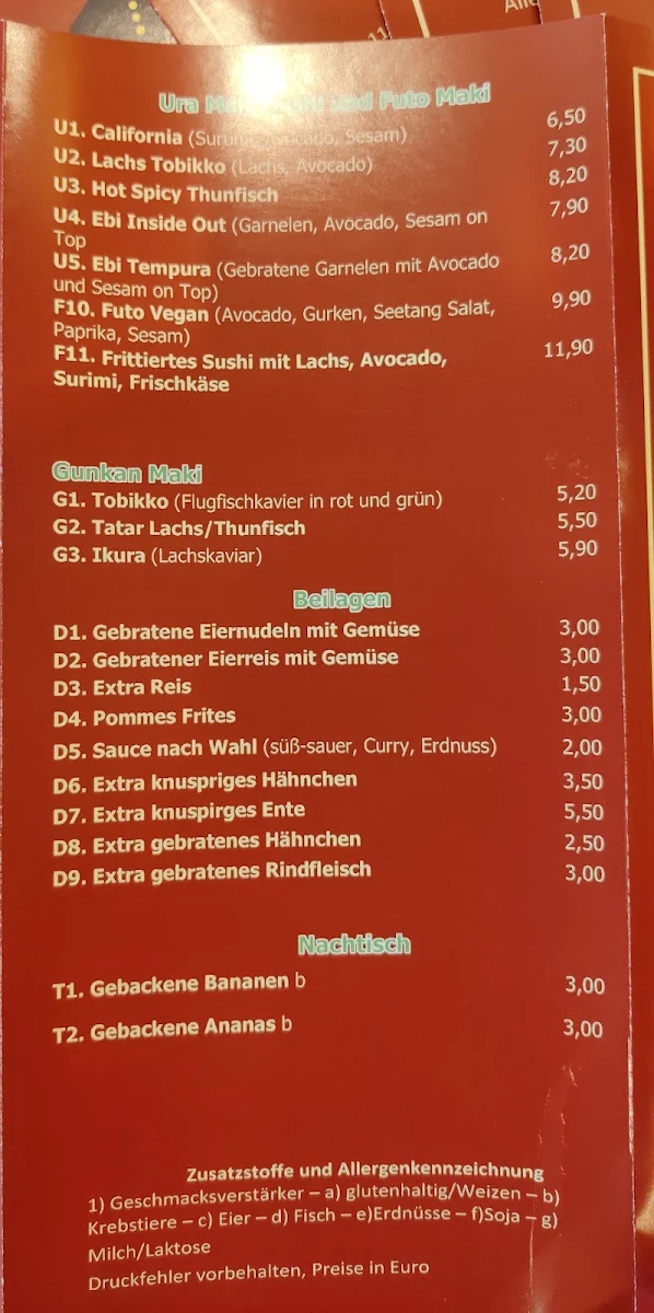 Speisekarte photo 6