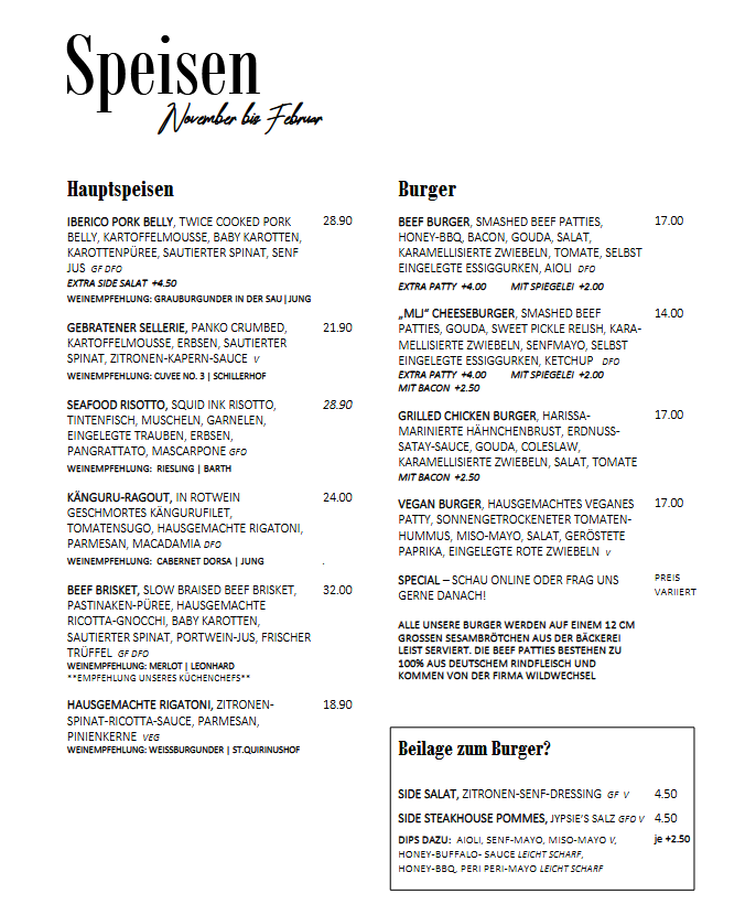 Speisekarte photo 1