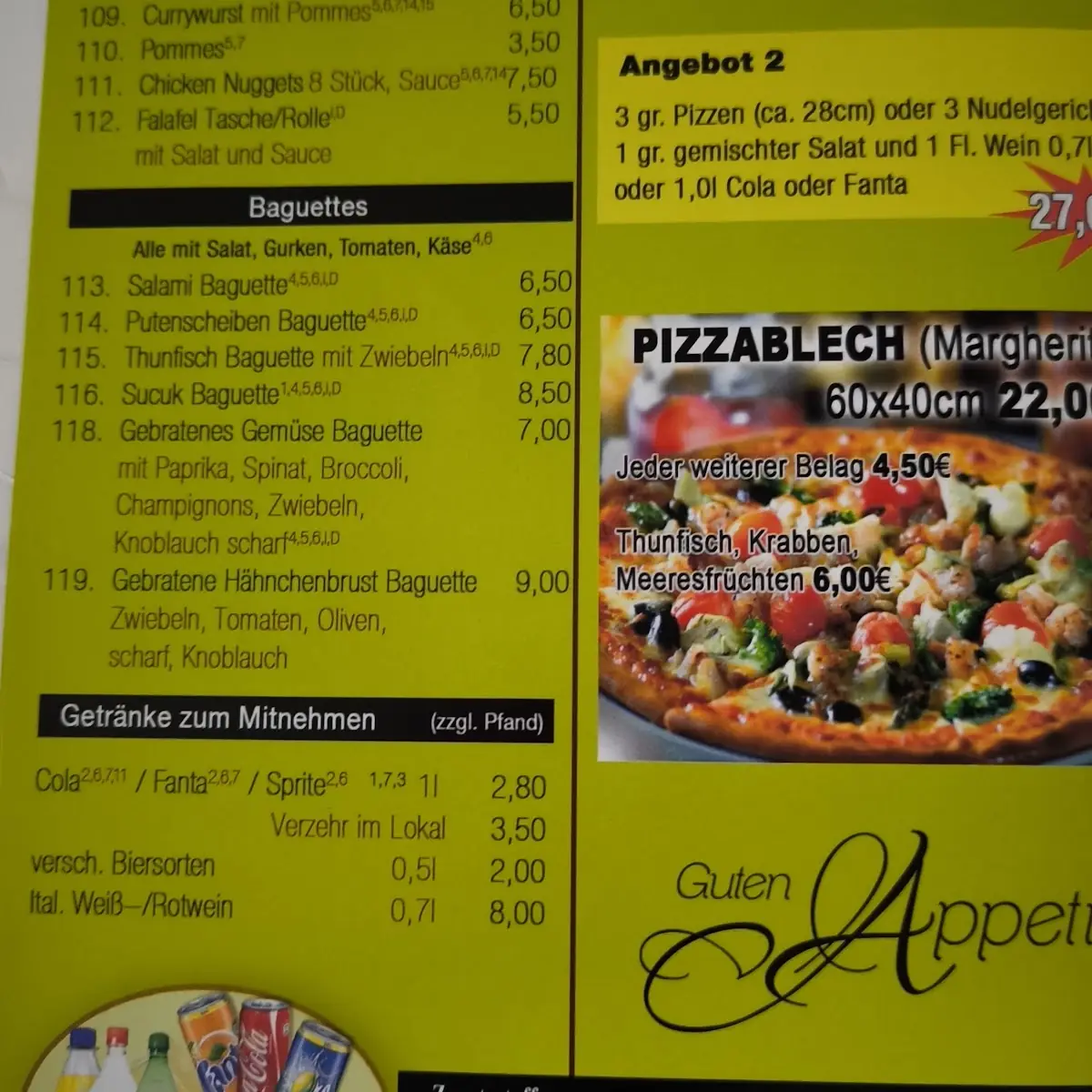 Speisekarte photo 2