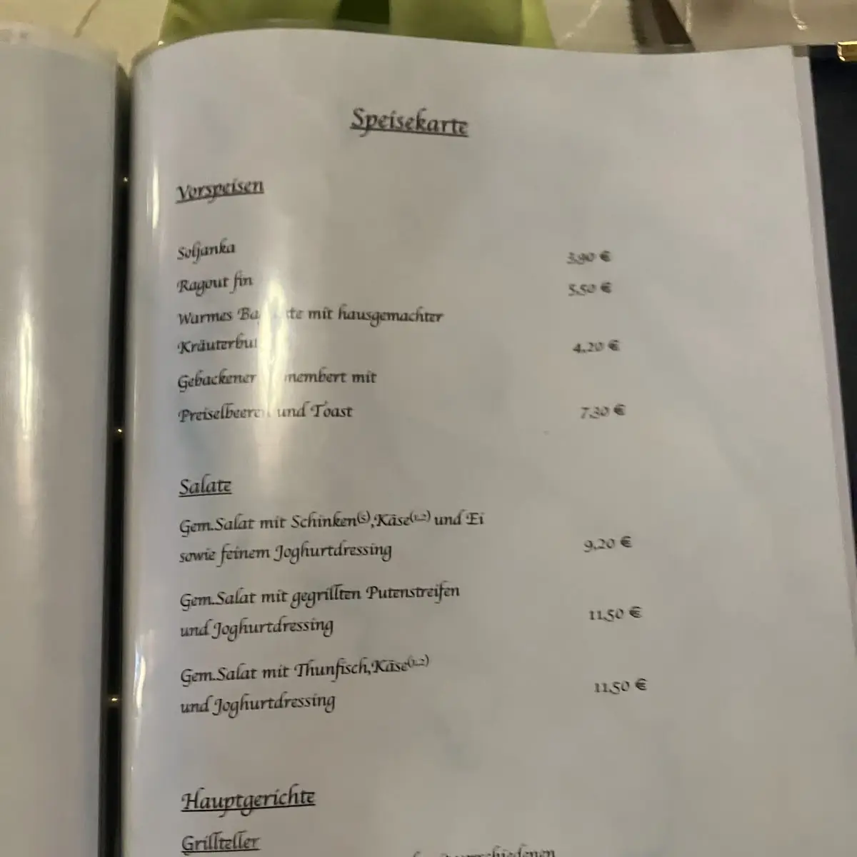 Speisekarte photo 3