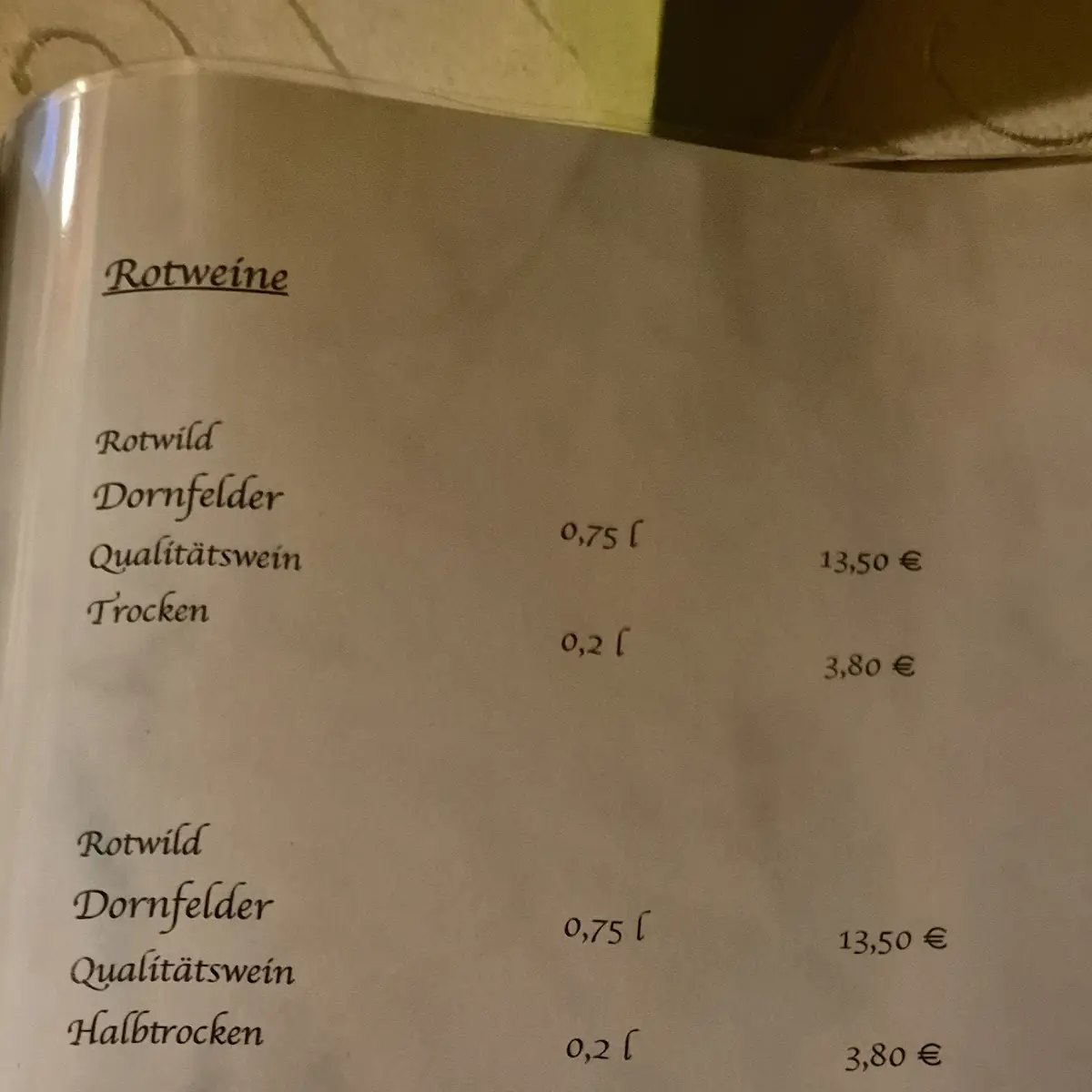 Speisekarte photo 4