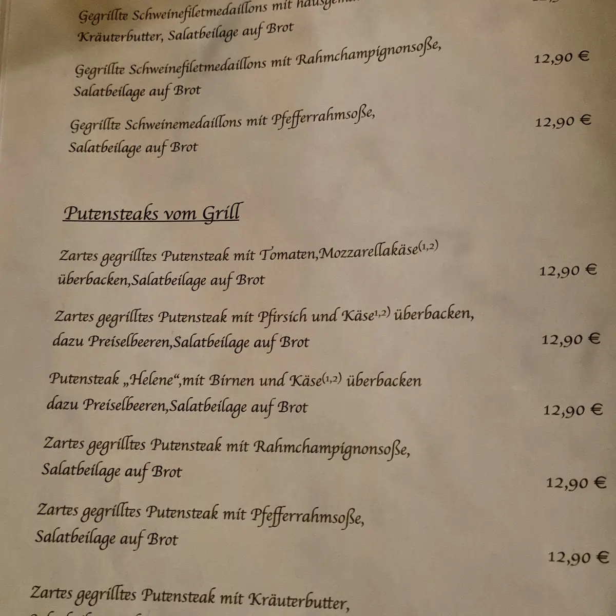 Speisekarte photo 5