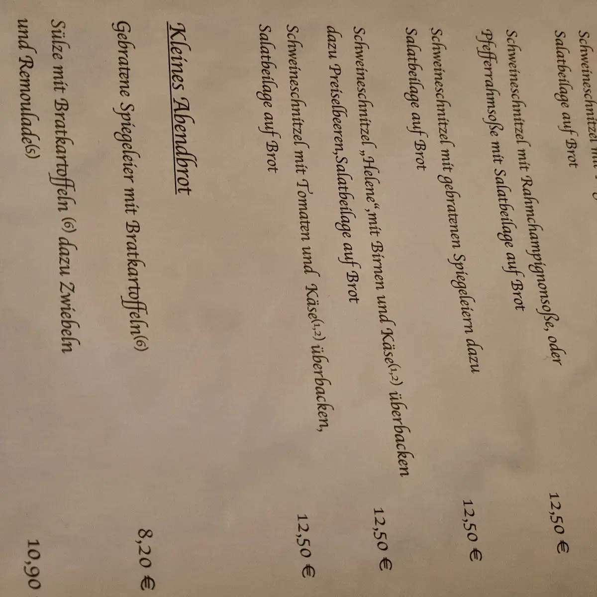 Speisekarte photo 8