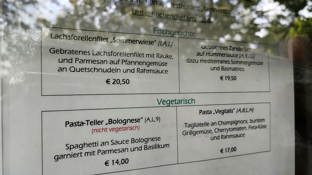 Speisekarte photo 2