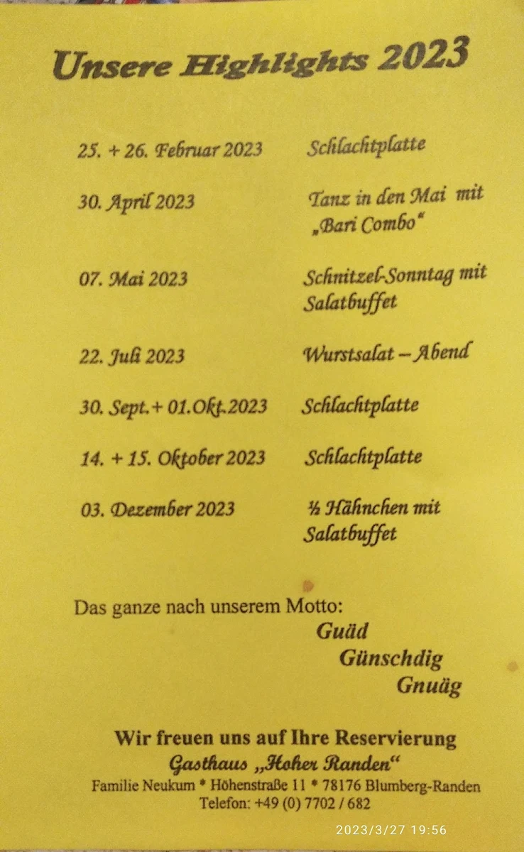 Speisekarte photo 1