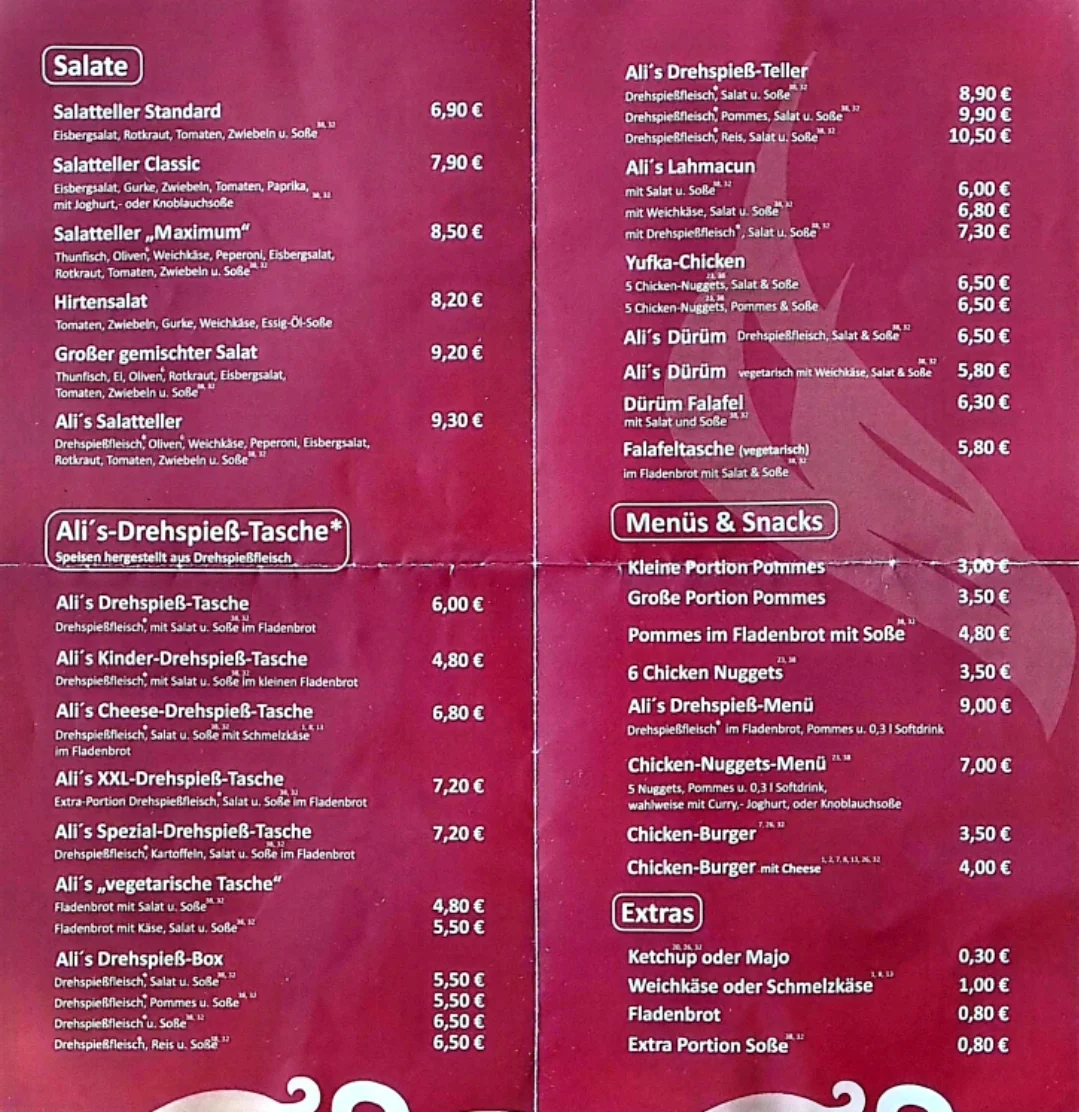 Speisekarte photo 1