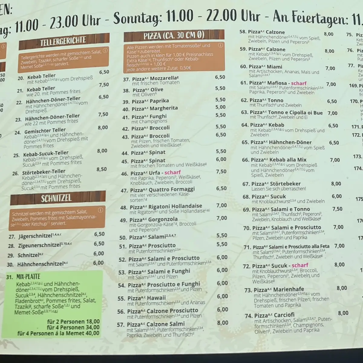 Speisekarte photo 2