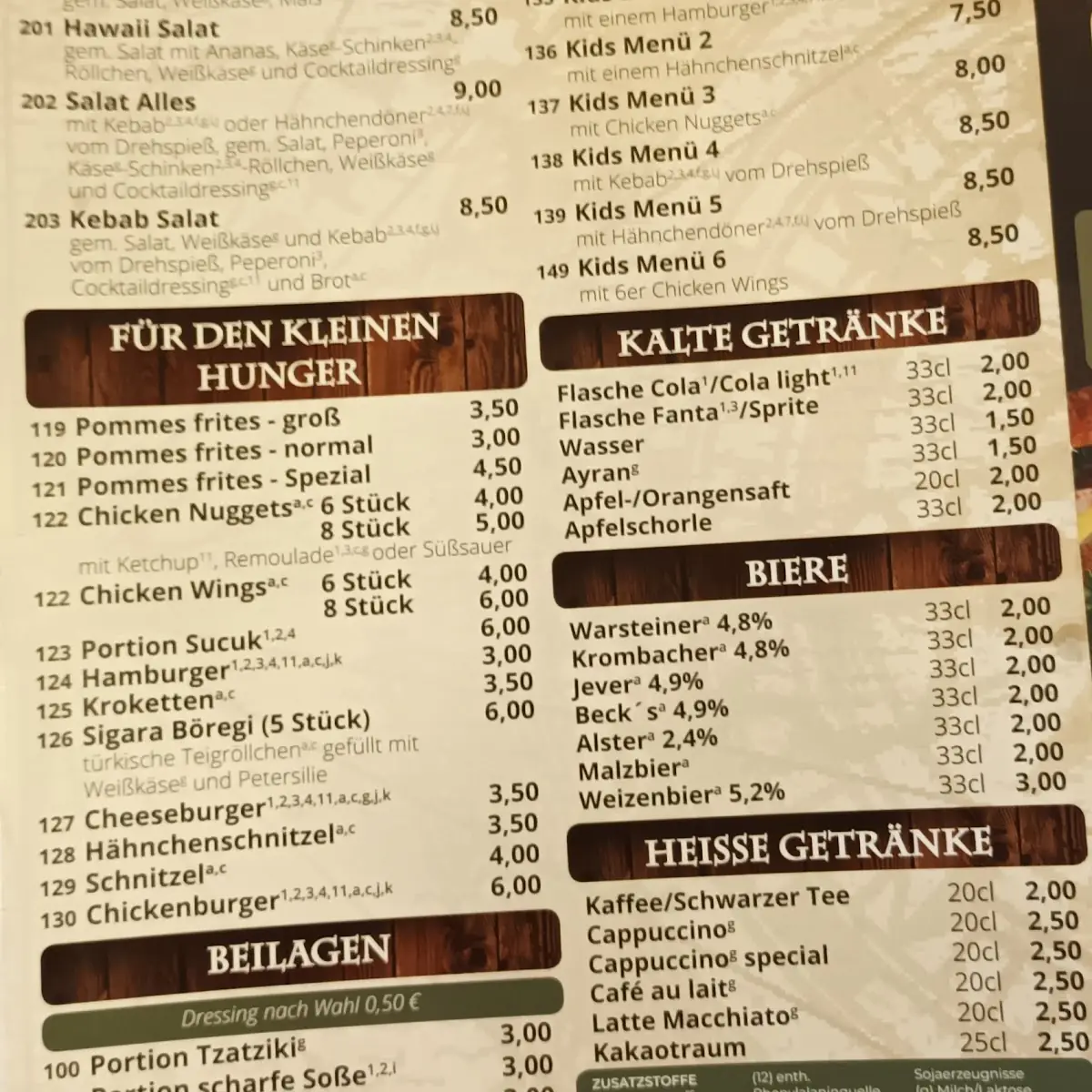 Speisekarte photo 3
