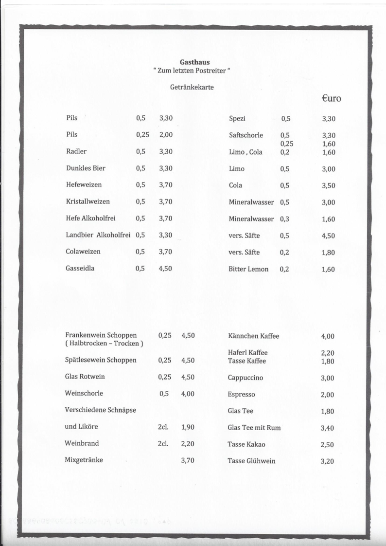 Speisekarte photo 1