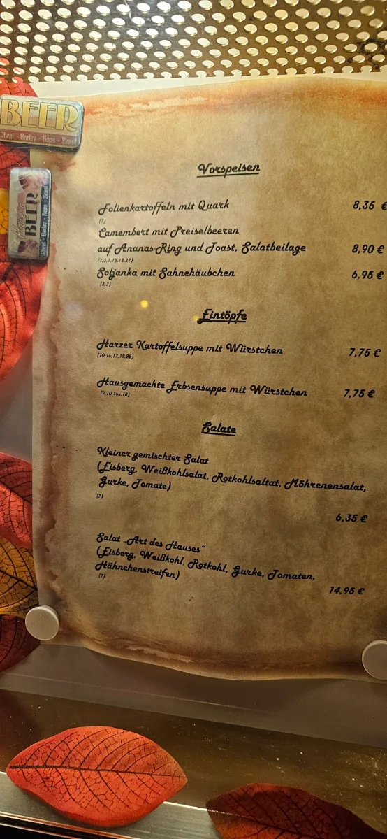 Speisekarte photo 5