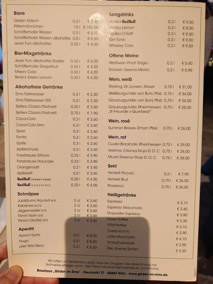 Speisekarte photo 5