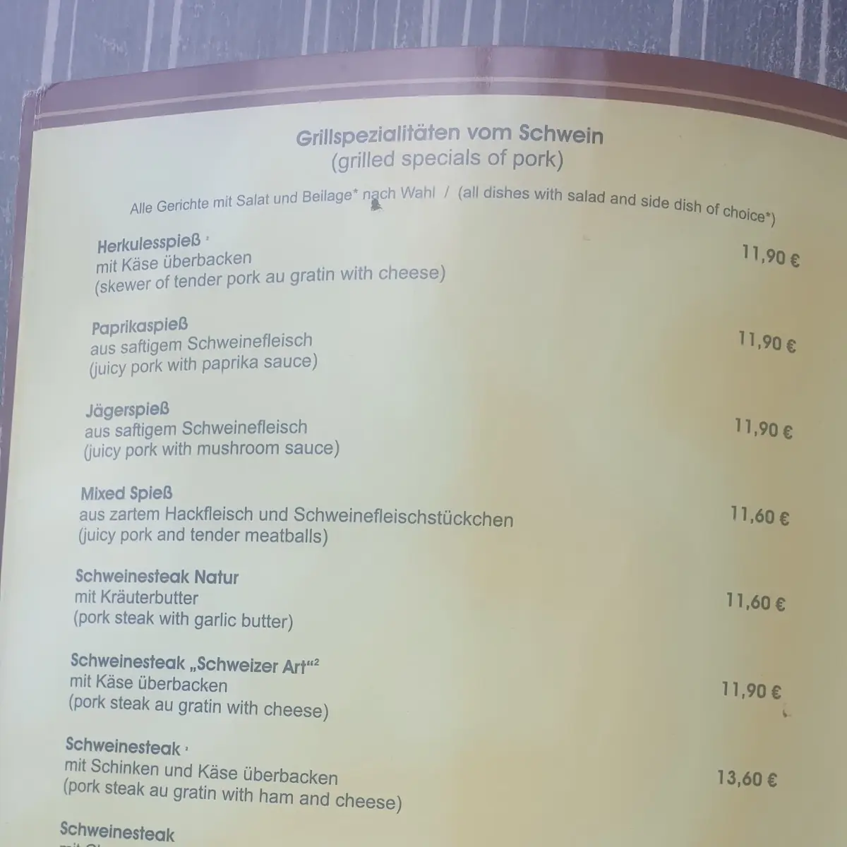 Speisekarte photo 8