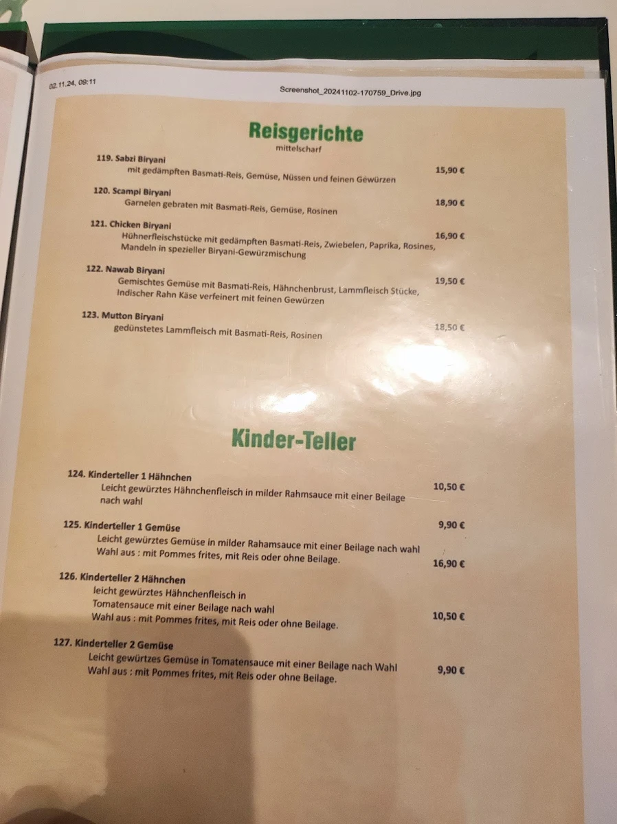 Speisekarte photo 2