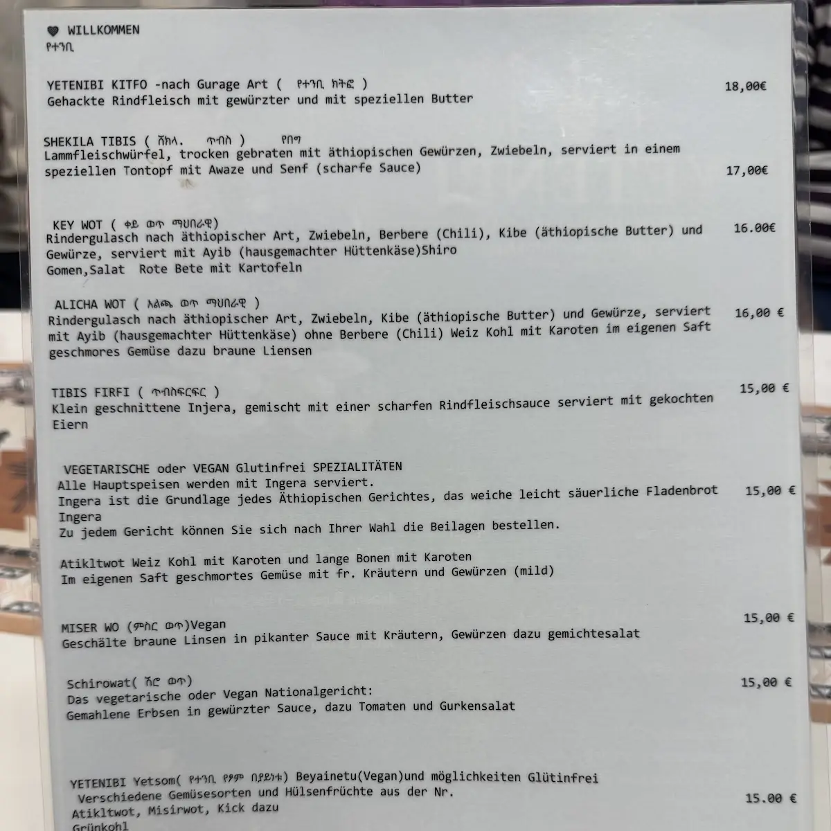 Speisekarte photo 2