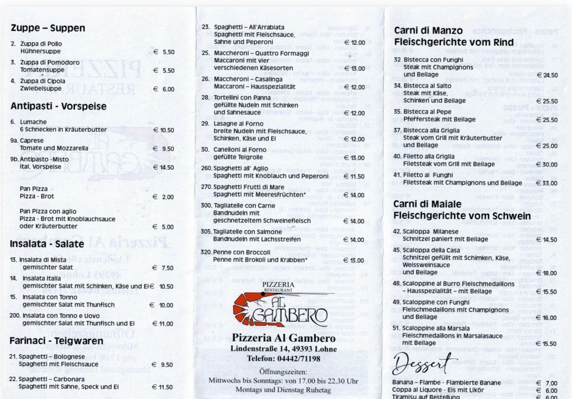 Speisekarte photo 2
