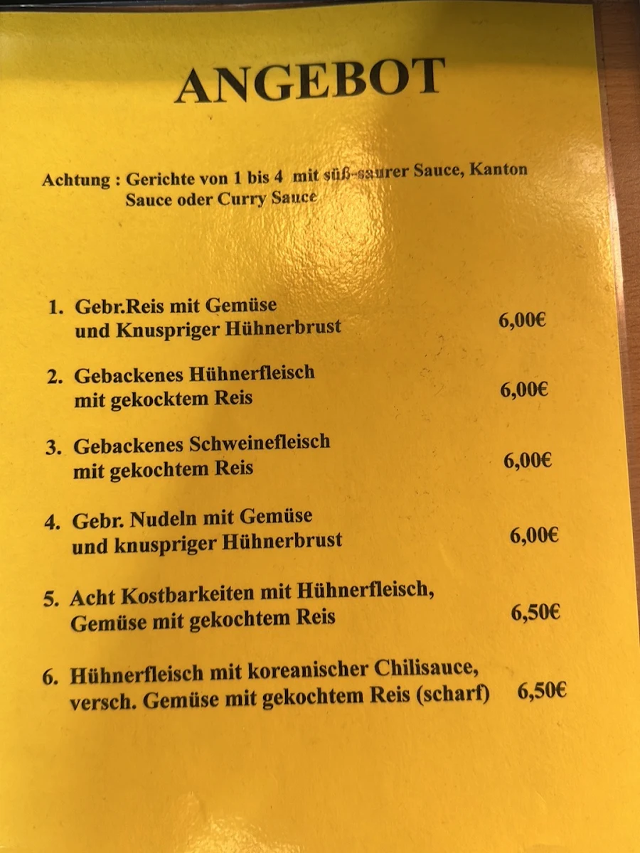 Speisekarte photo 5