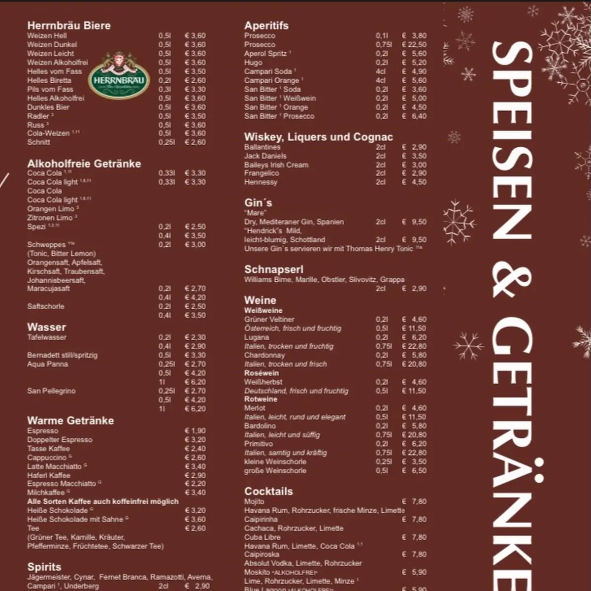 Speisekarte photo 2