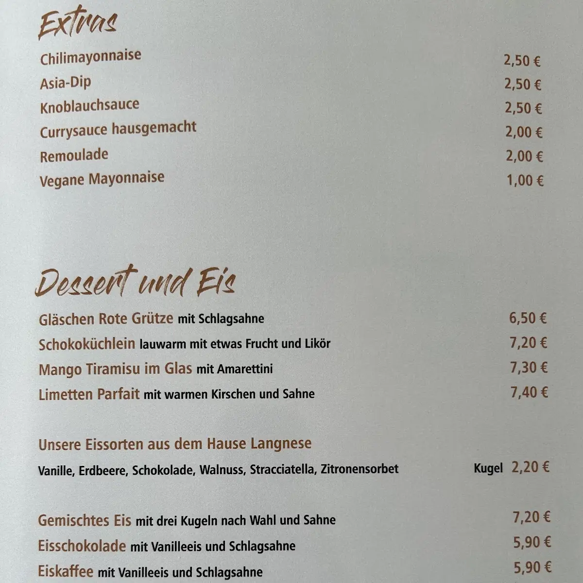 Speisekarte photo 3