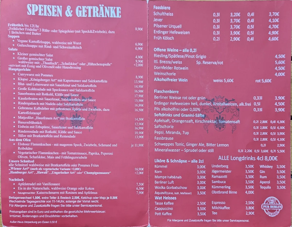 Speisekarte photo 7