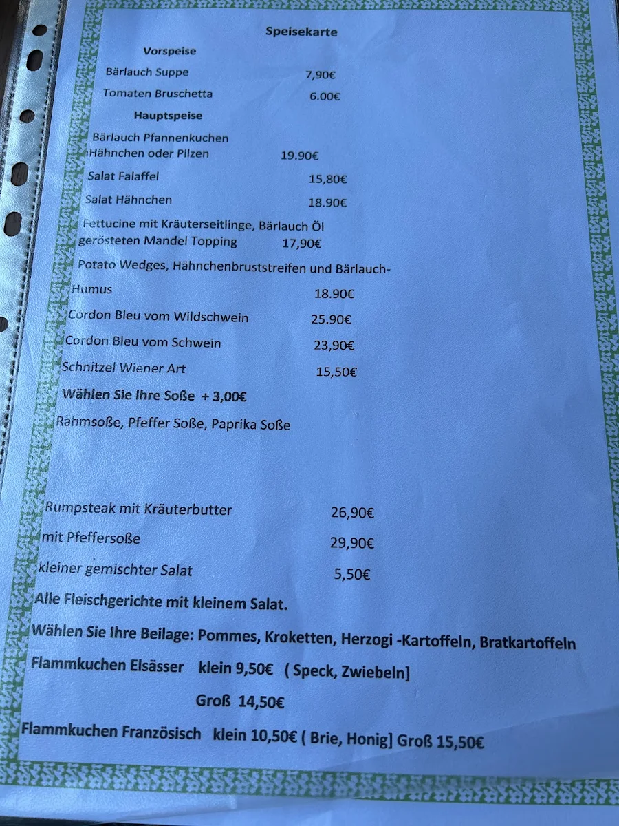 Speisekarte photo 2