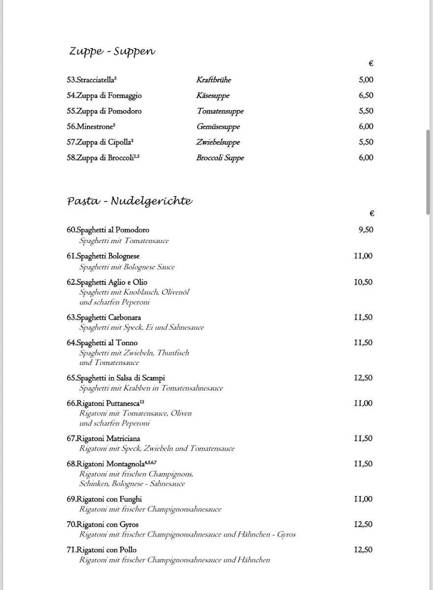 Speisekarte photo 5
