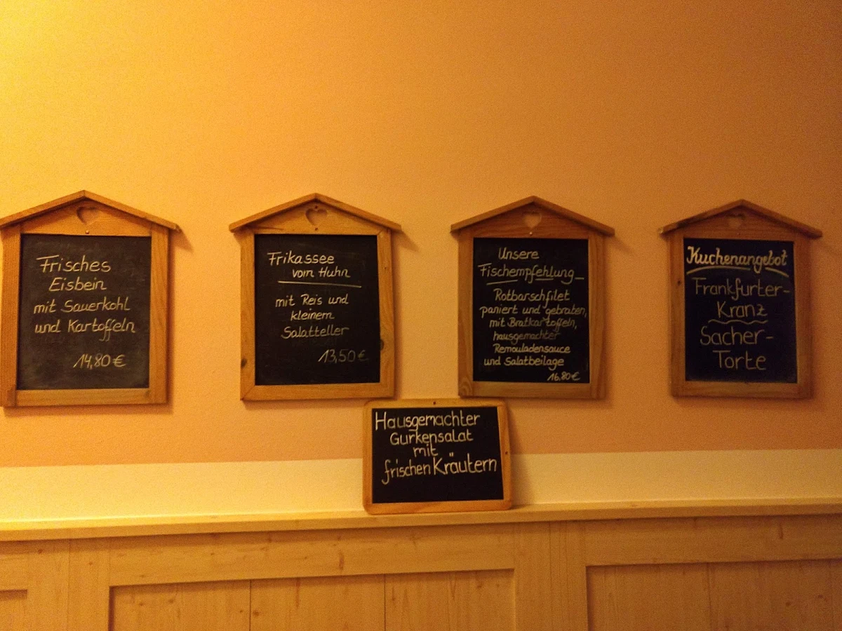 Speisekarte, Landgasthof Zum Märkischen Eck
