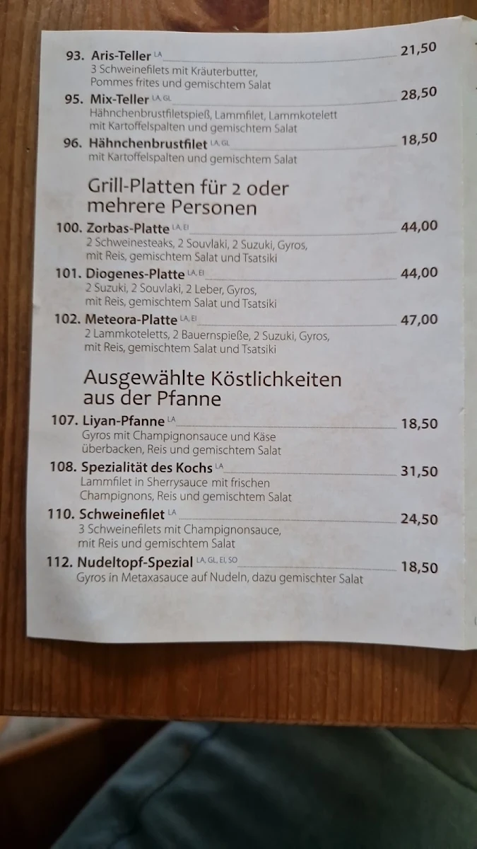 Speisekarte photo 1