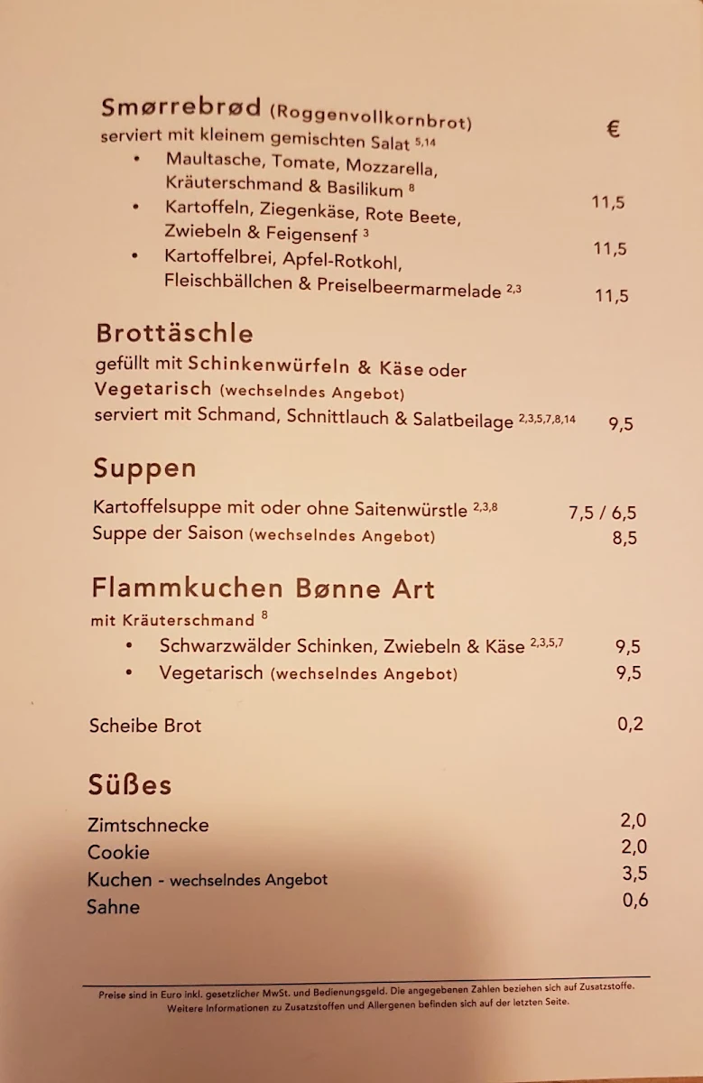 Speisekarte photo 2