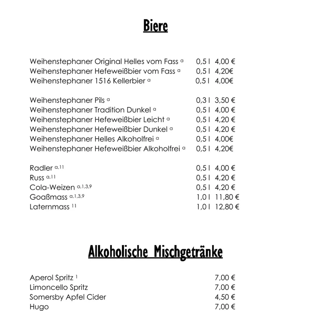 Speisekarte photo 2