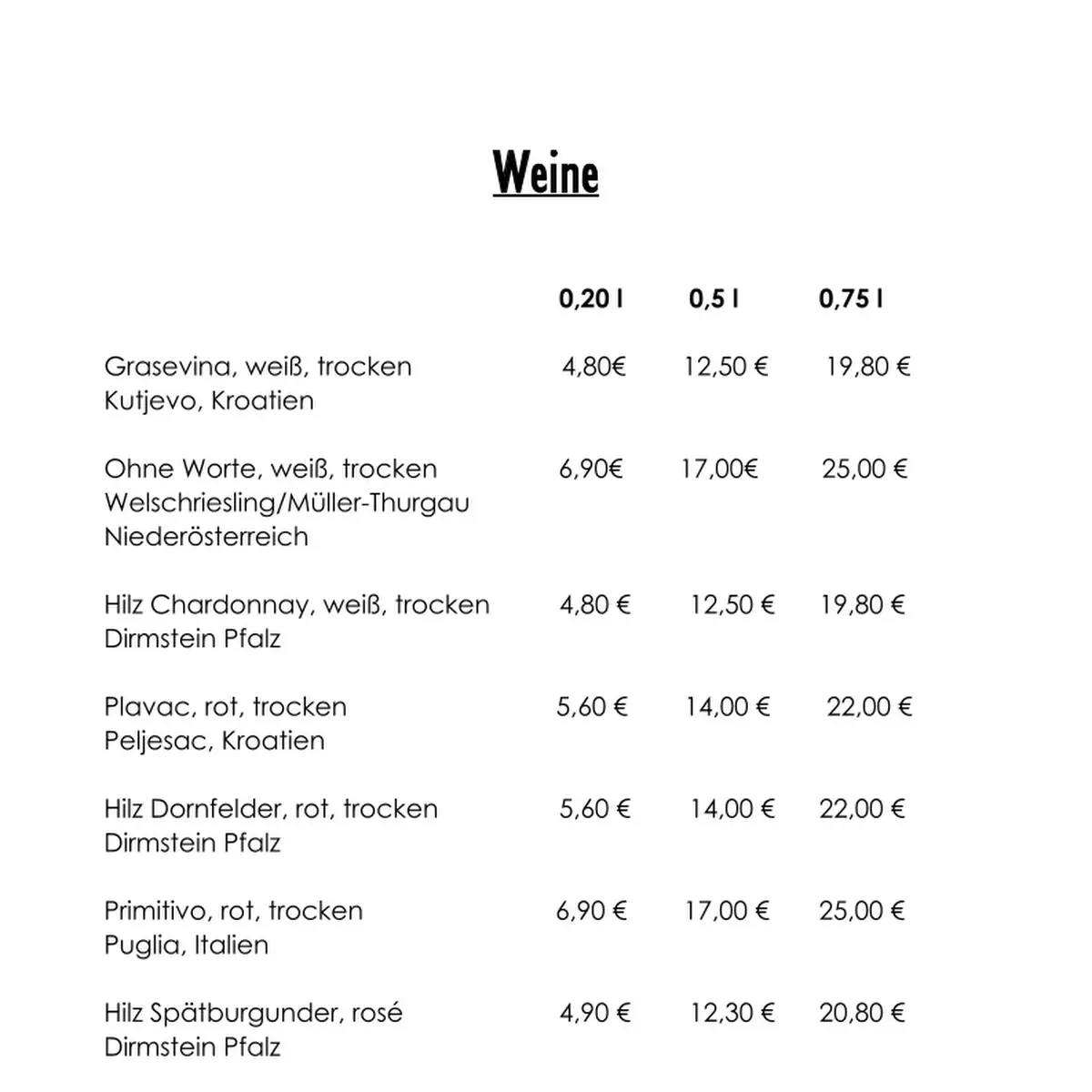 Speisekarte photo 6