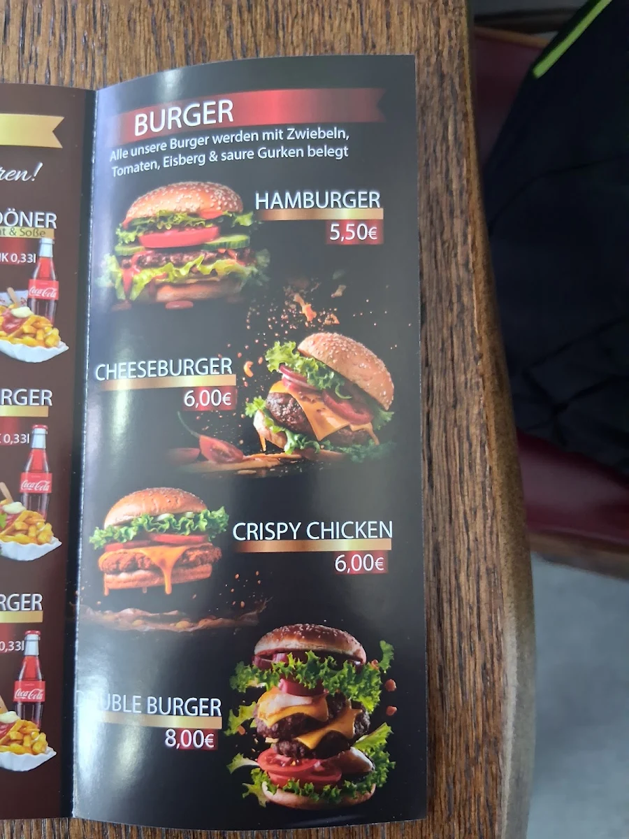 Speisekarte, Myster Döner