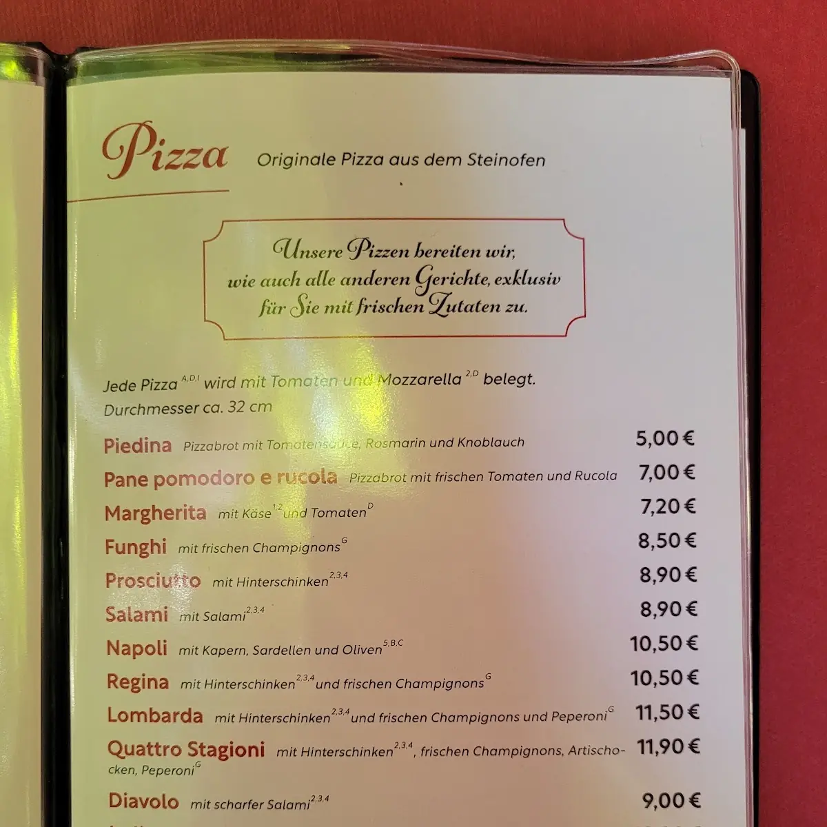 Speisekarte photo 2