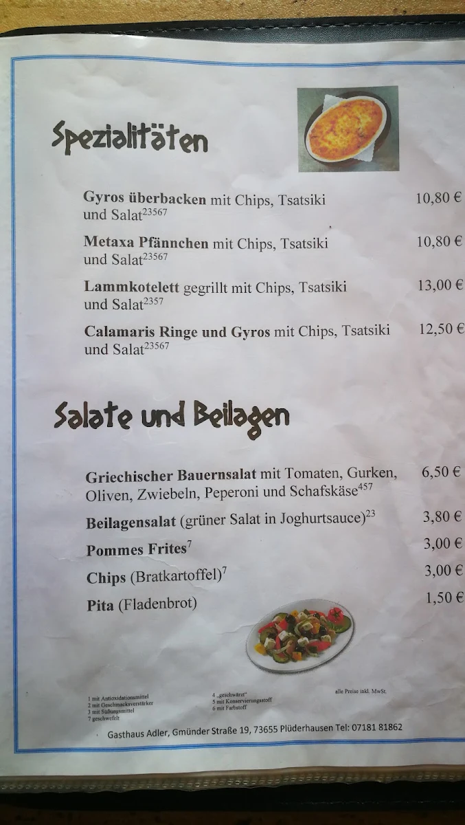 Speisekarte photo 1