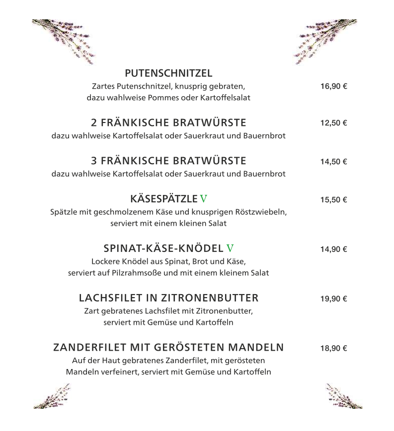 Speisekarte photo 1