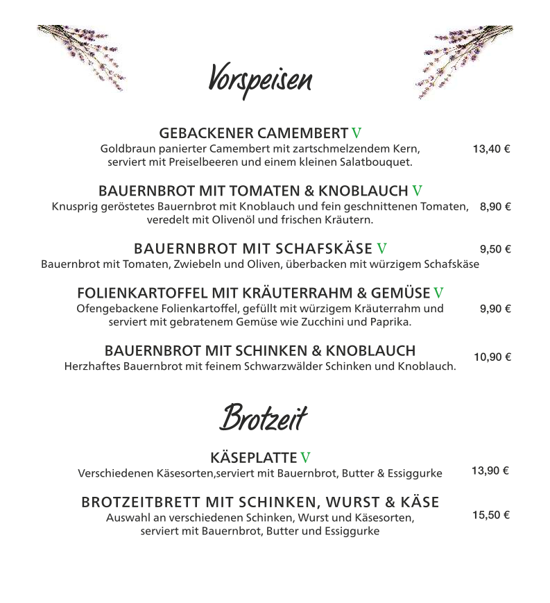 Speisekarte photo 3