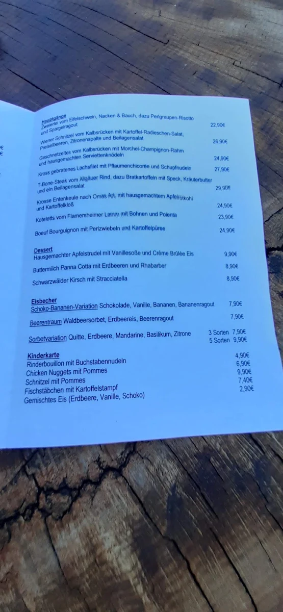 Speisekarte photo 1