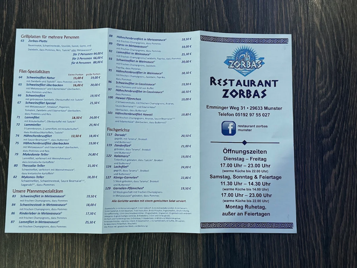 Speisekarte photo 1