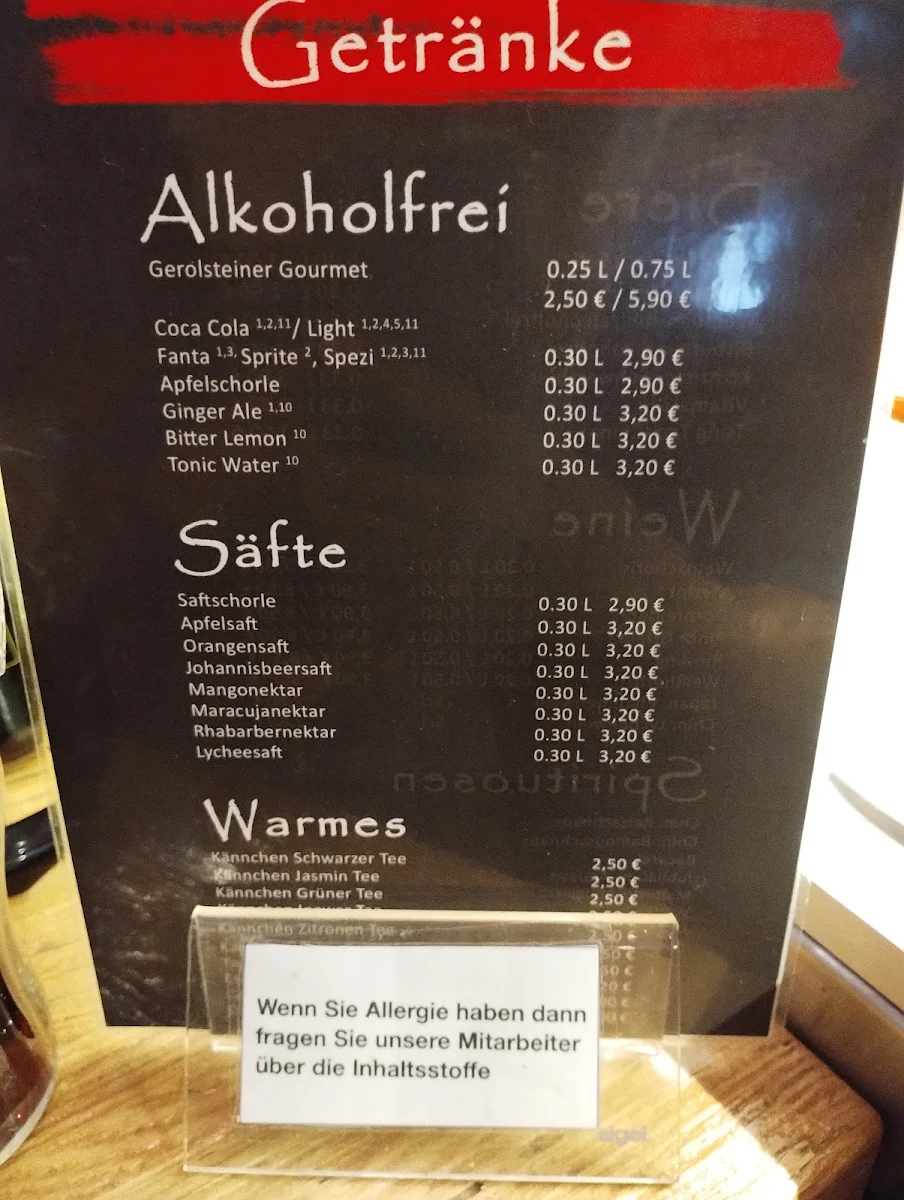 Speisekarte photo 1