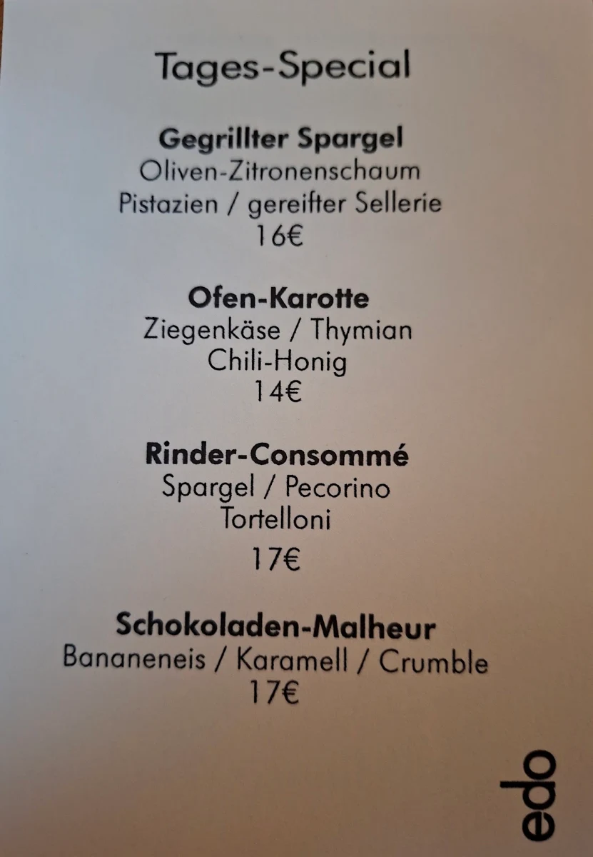 Speisekarte photo 2