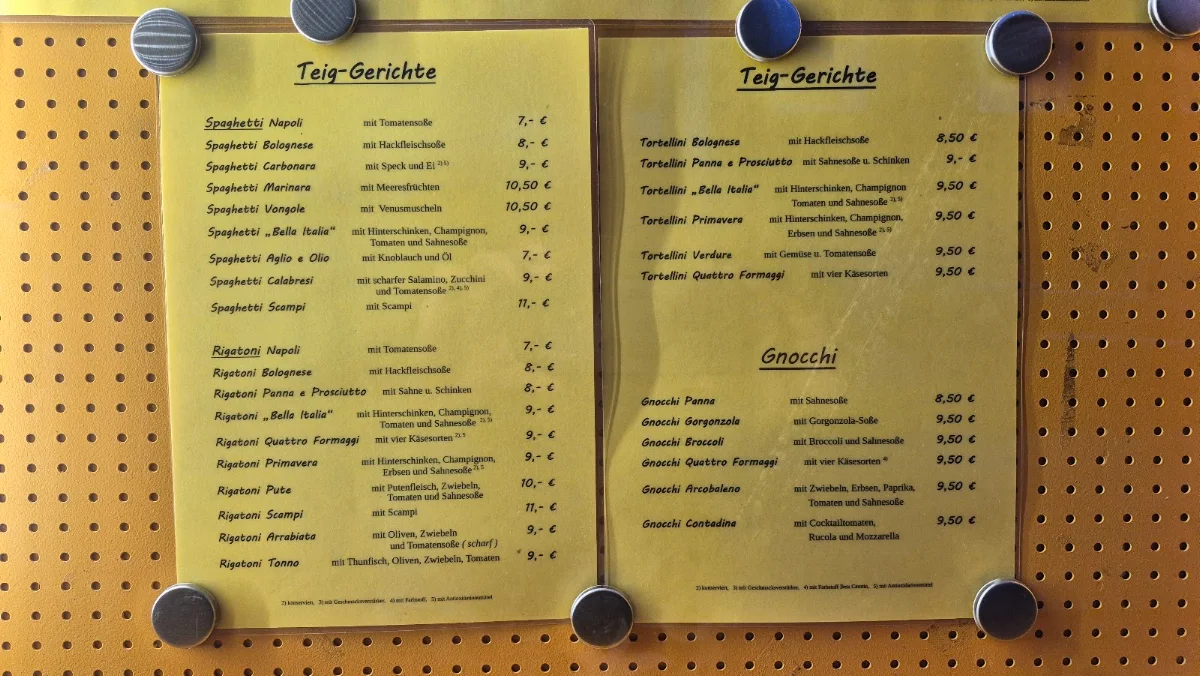 Speisekarte photo 1