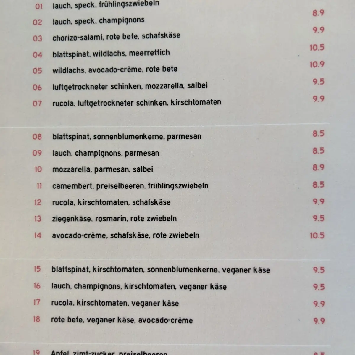 Speisekarte photo 1
