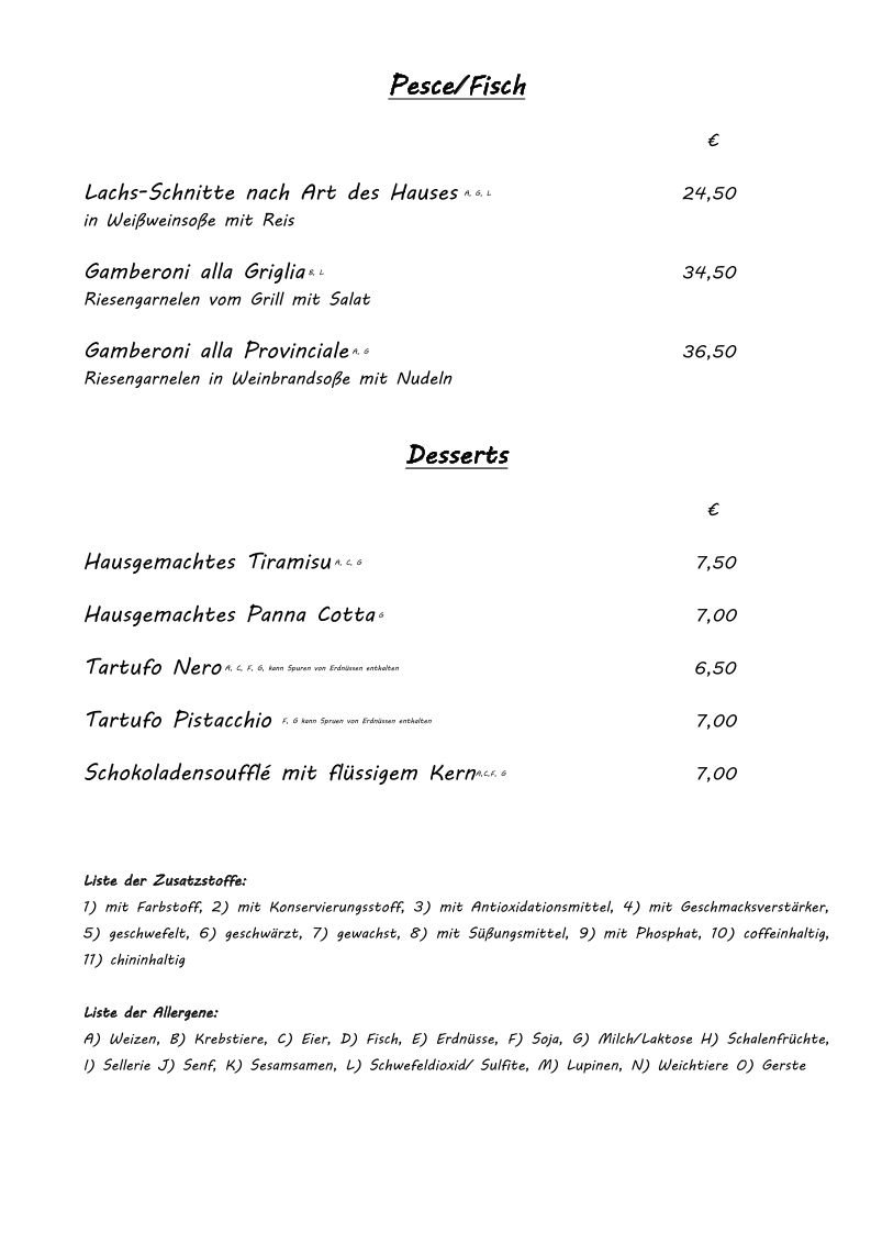 Speisekarte photo 2