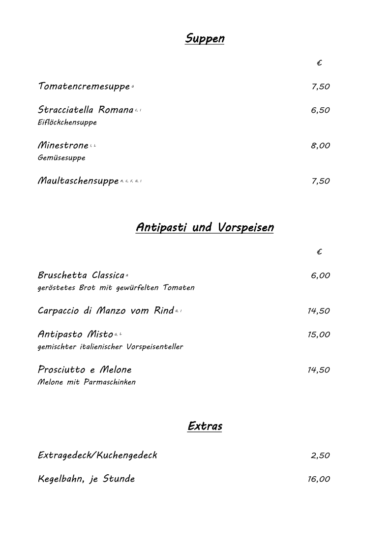Speisekarte photo 9