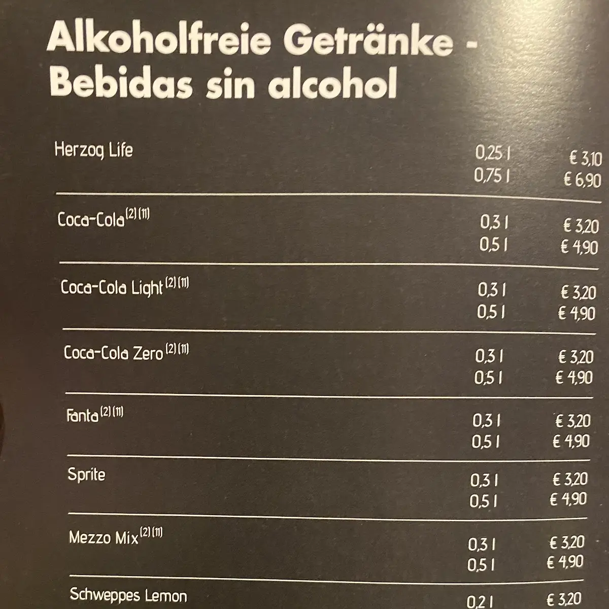 Speisekarte photo 1