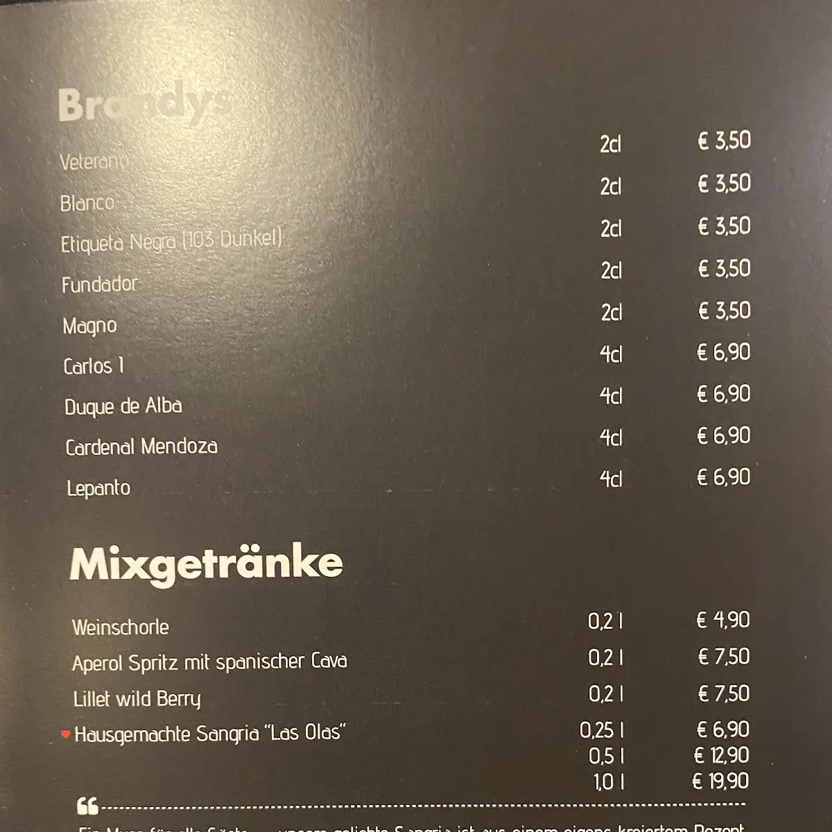 Speisekarte photo 2